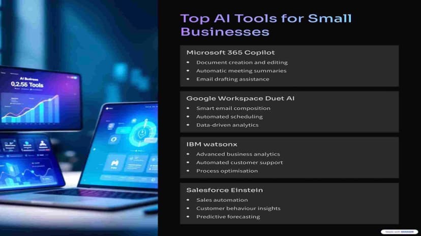 AI-generated presentation slide example