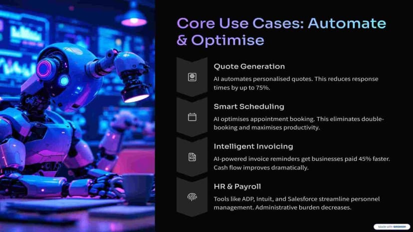 AI-generated presentation slide example